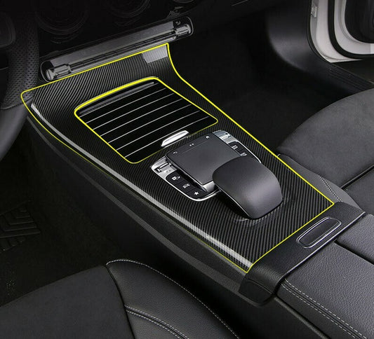 Passend für Mercedes A W177 2019 Mittelkonsole Blende Carbon Abdeckung Rahmen
