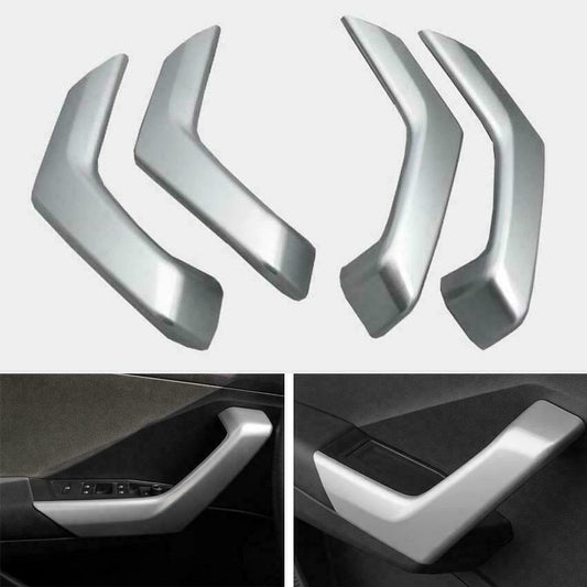 Passend für Handgriffe Blende Abdeckung Rahmen Silber Passend Für VW T-Roc TDI TSI Rline