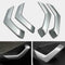 Passend für Handgriffe Blende Abdeckung Rahmen Silber Passend Für VW T-Roc TDI TSI Rline