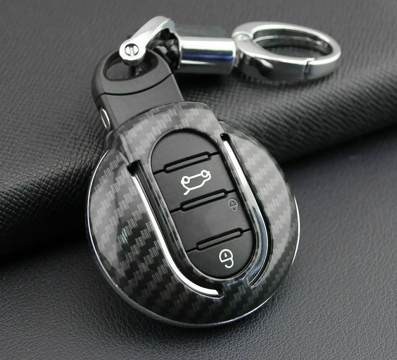 Passend für Bmw Mini Cooper Carbon Schlüssel Cover Hülle