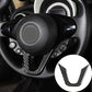 Passend für Smart fortwo 453 Lenkrad Blenden Abdeckung Carbon