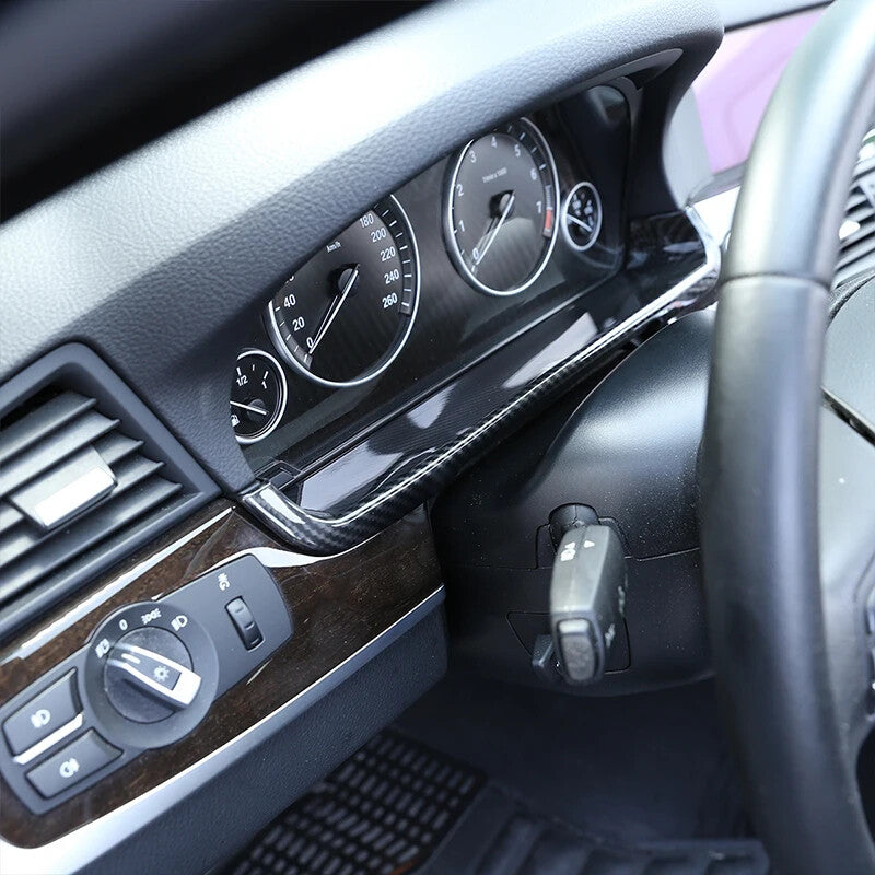 Passend für BMW 5 Series F10 2011-2017 Tacho Blende Rahmen Carbon Abdeckung