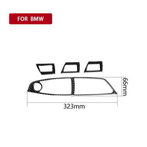 Passend für BMW 5er F10 2011-18 Fensterheber Blenden Abdeckung Carbon