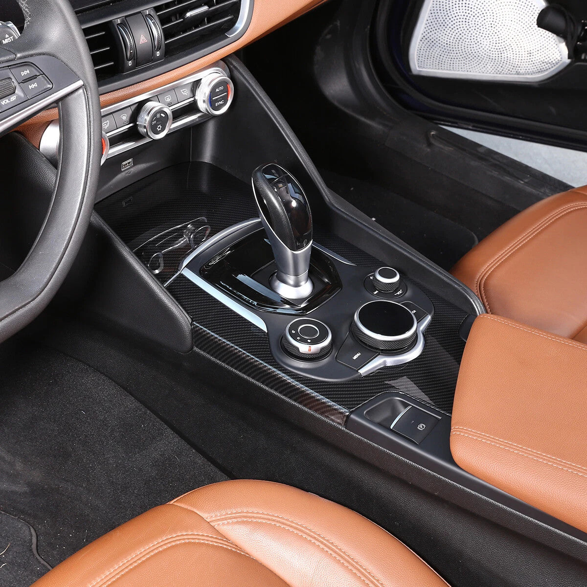 Passend für Alfa Romeo Giulia 17-19 Mittelkonsole Blende