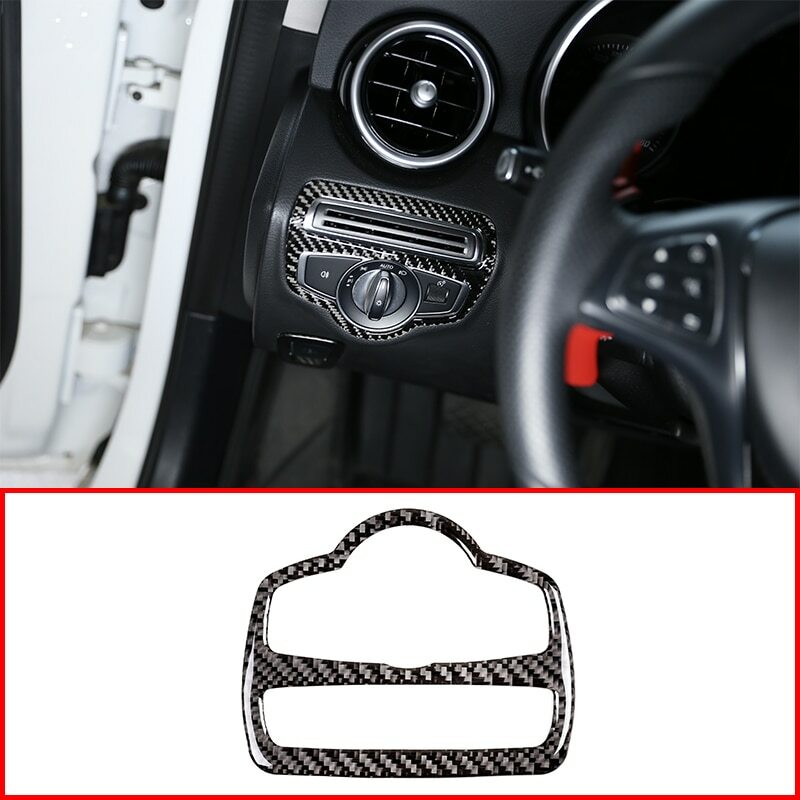 Passend für Mercedes Benz W205 GLC Lichtschalter Schalter Blende Carbon