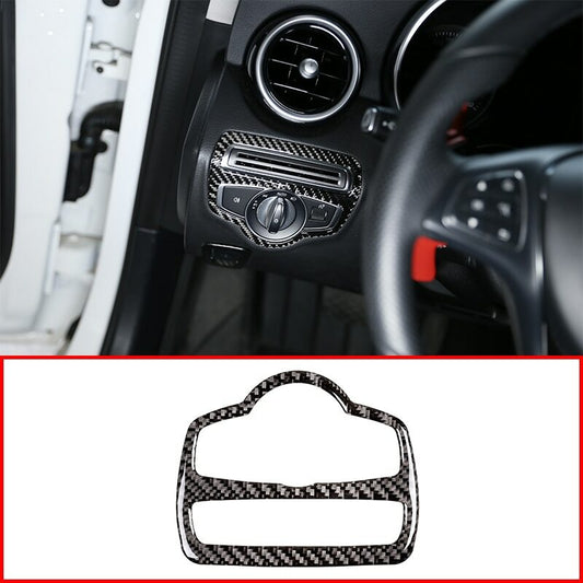 Passend für Mercedes Benz W205 GLC Lichtschalter Schalter Blende Carbon