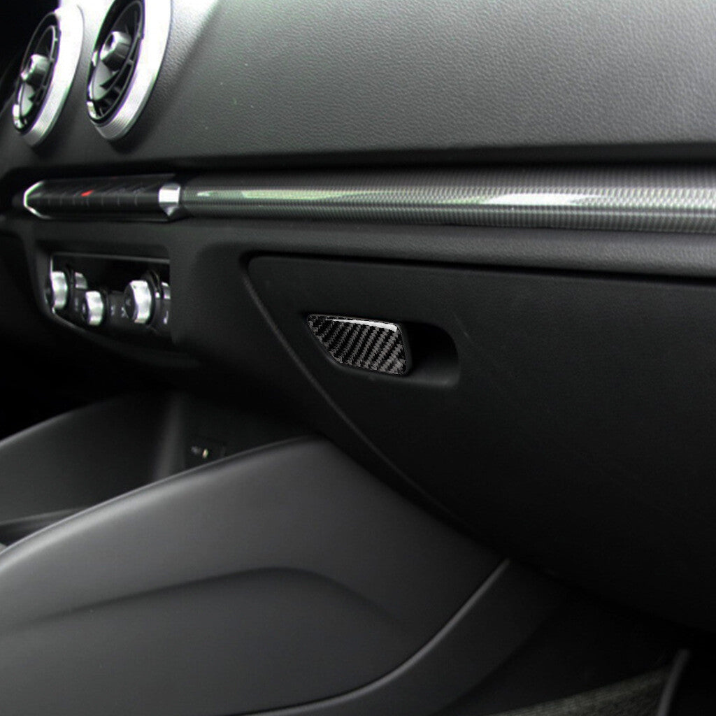 Passend für Audi A3 8V Handschuhfach Cockpit Blende Dekor Rahmen Carbon