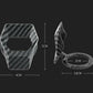 Passend für Start Stop Racing Tuning Sport Abdeckung Schutz klappbar Carbon Passend