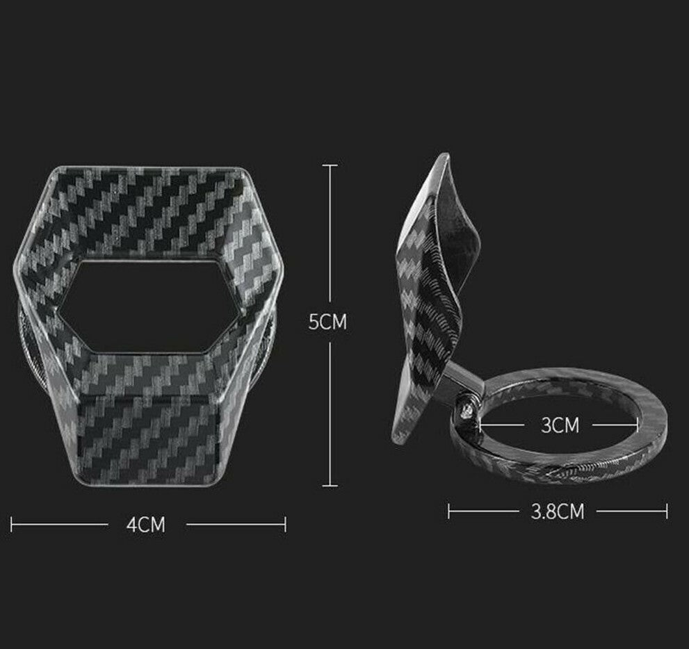 Passend für Start Stop Racing Tuning Sport Abdeckung Schutz klappbar Carbon Passend