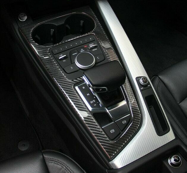 Passend für Schalttafel Becherhalter Blende Carbon Passend Für Audi A4 S4 RS4 B9 Sline A5 S5