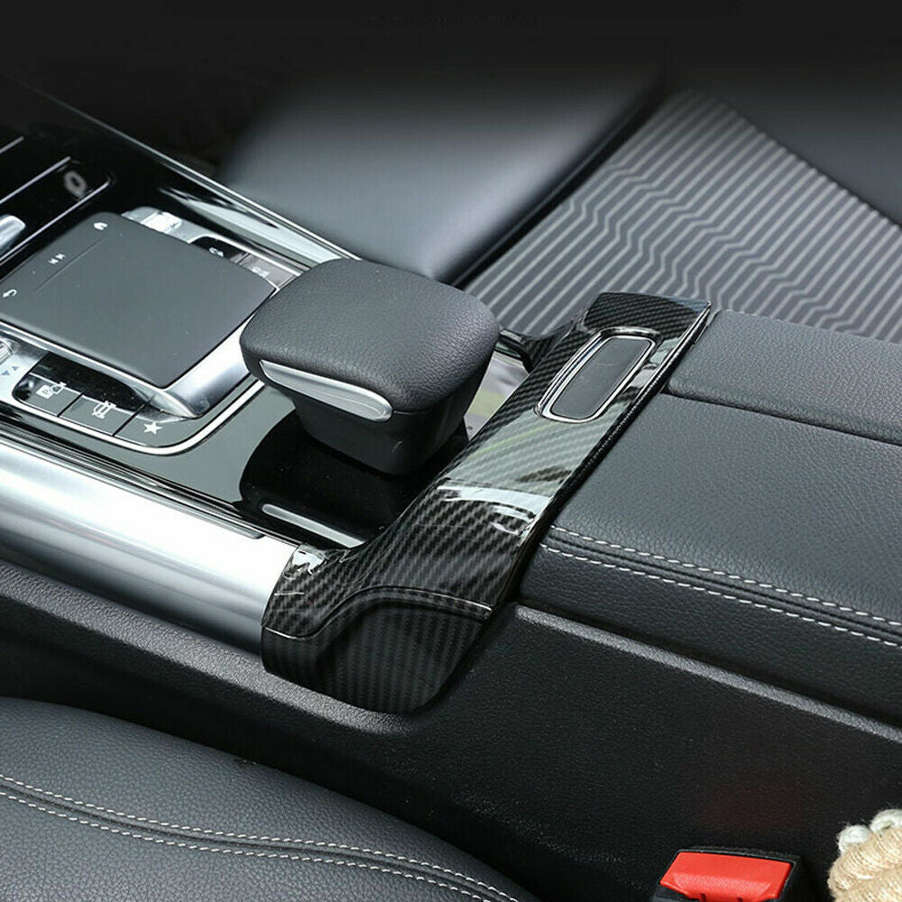 Passend für Mercedes-Benz GLA Mittelkonsole Fach Blende Rahmen Tuning Carbon