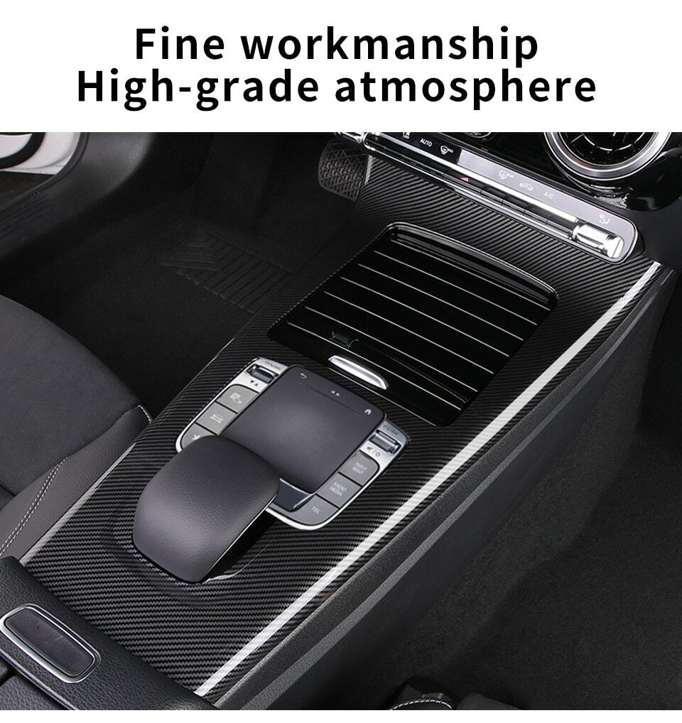 Passend für Mercedes A W177 2019 Mittelkonsole Blende Carbon Abdeckung Rahmen