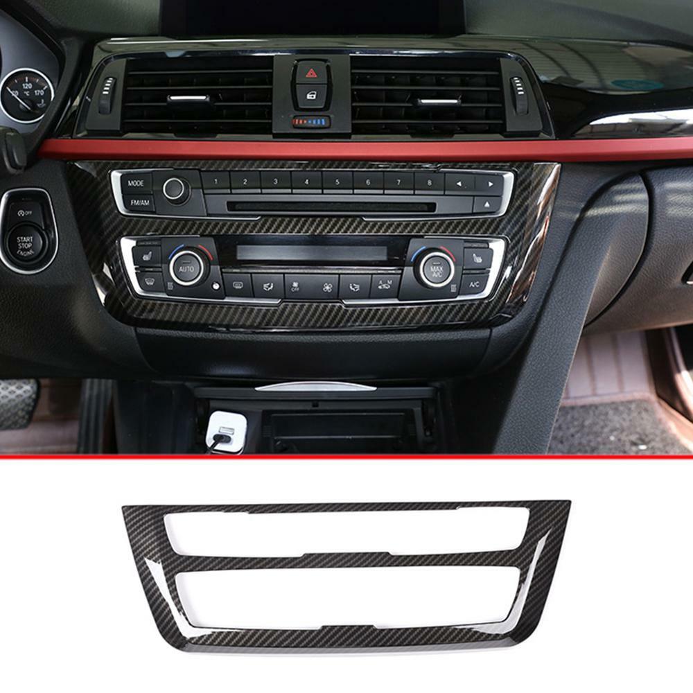 Passend für BMW 3 F30 F34 2013 - 2019 Radio Blende Carbon Rahmen Rahmen Schutz