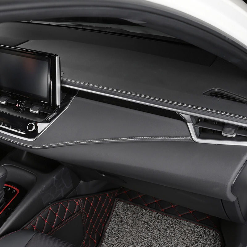 Passend für Universal Kunst Leder Innen Naht Weiß nachrüsten Auto Dekor Verzierung Blende