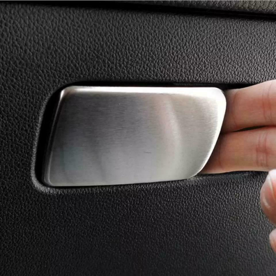 Passend für Edelstahl Passend Für VW Golf 7 Handschuhfach Schloss Blende Rahmen Abdeckung