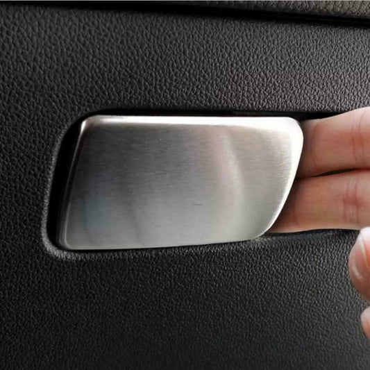 Passend für Edelstahl Passend Für VW Golf 7 Handschuhfach Schloss Blende Rahmen Abdeckung