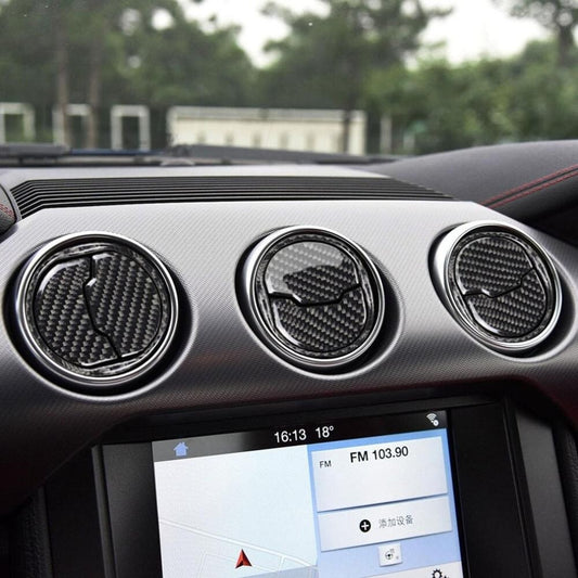 Passend für Ford Mustang Lüftung Luftauslass Düse Klima Carbon Blende Rahmen