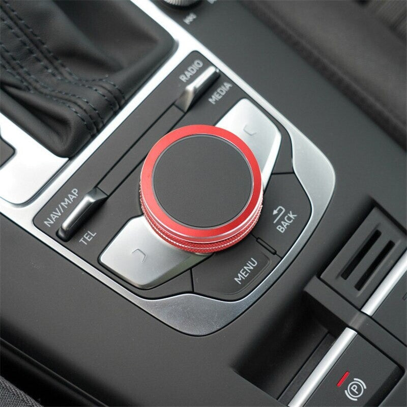 Passend für Audi A3 8V Multimedia Regler Ring Knopf Zierring Blende Console