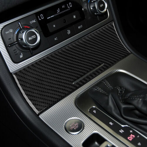 Passend für VW Touareg 2011-18 Mittelkonsole Front Blenden Abdeckung Carbon