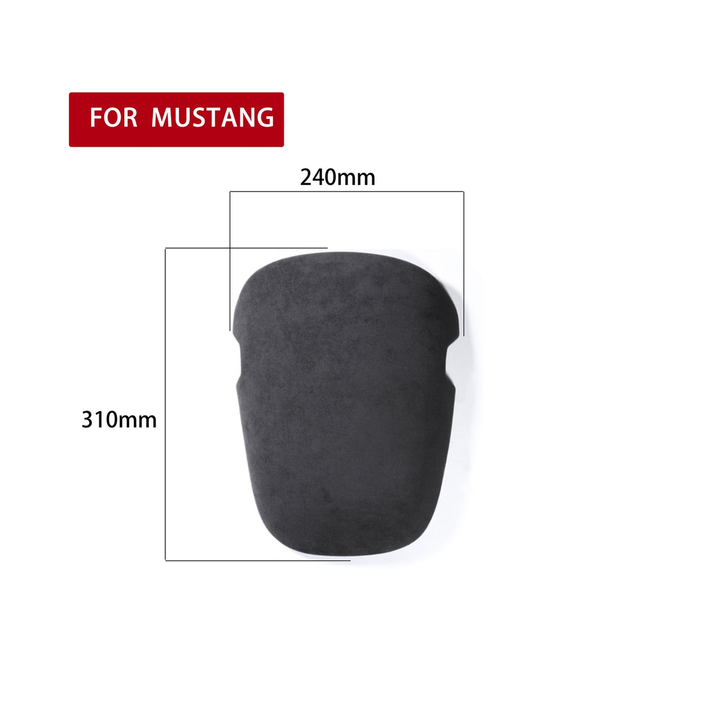 Passend für Ford Mustang Mittelarmlehne Blenden Abdeckung Rahmen Grau