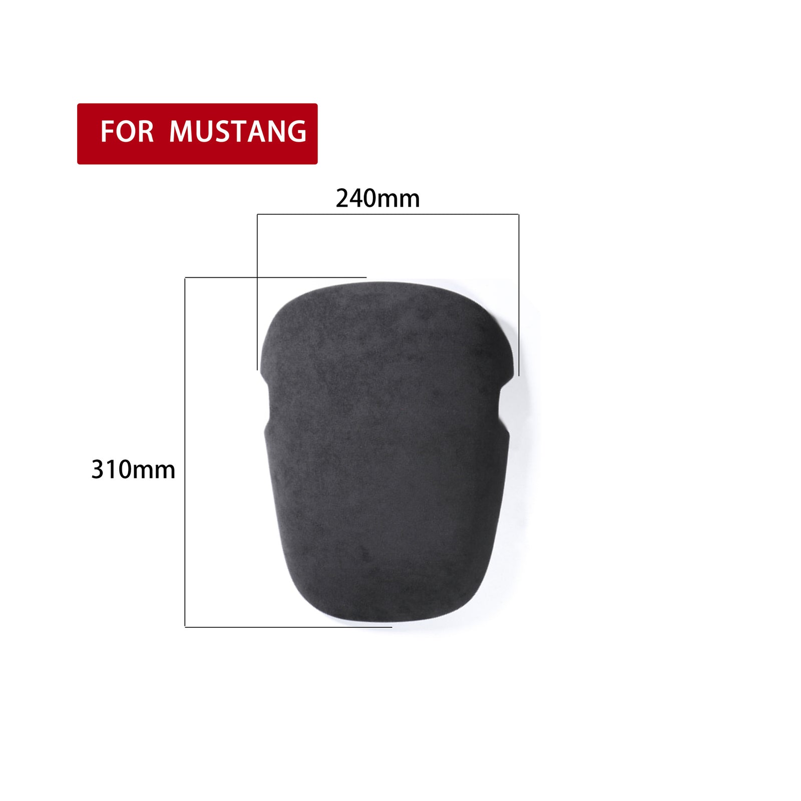 Passend für Ford Mustang Mittelarmlehne Blenden Abdeckung Rahmen Grau