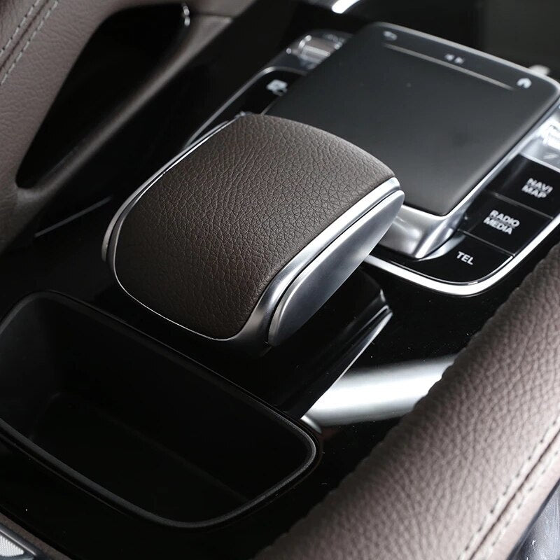 Passend für Mercedes GLE GLS AMG GLE53 2020 Schalthebel Blenden Rahmen Silber