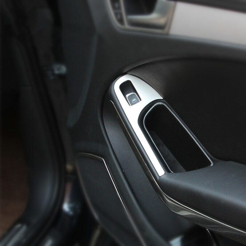 Passend für Audi A4 A5 Fensterheber Rahmen Blenden Edelstahl Zierrahmen