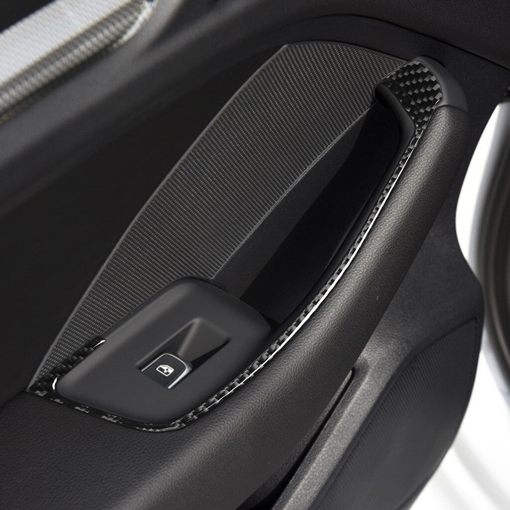 Passend für Audi A3 Fensterheber Blenden Abdeckung Rahmen Carbon