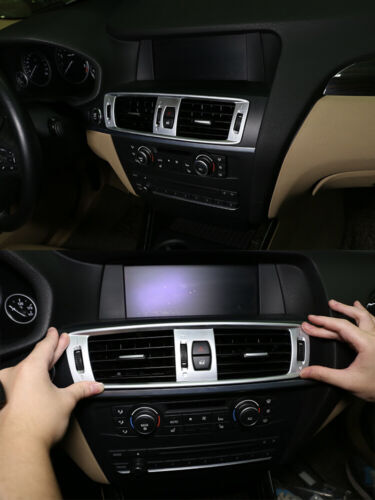 Passend für BMW X3 F25 2011-17 Mittelkonsole Blenden Abdeckung Silber