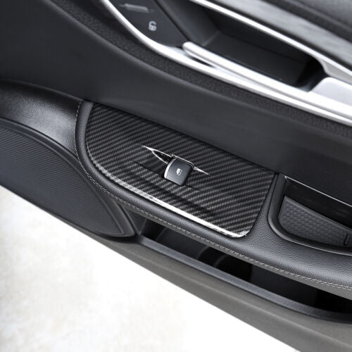 Passend für Alfa Romeo Giulia Fensterheber Blenden Abdeckung Carbon