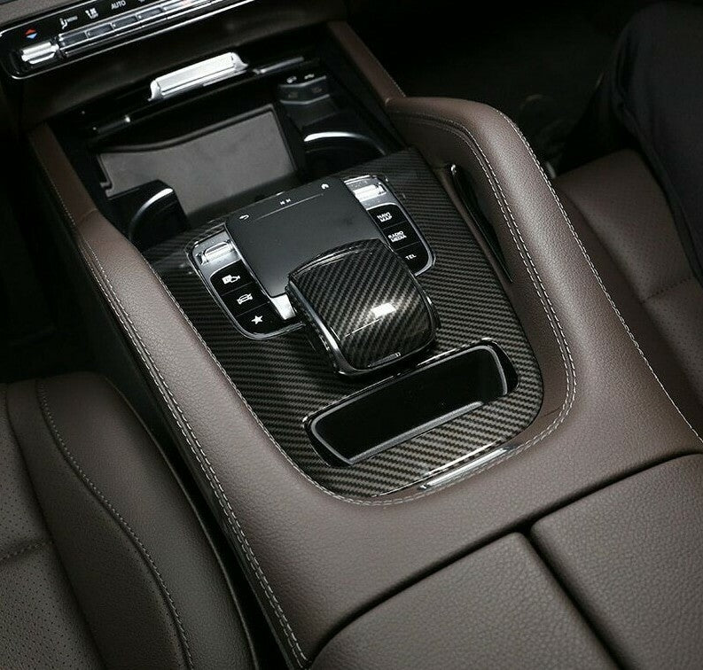 Passend für Mercedes Benz GLE GLS W167 X167 Blende Mittelkonsole Carbon Abdeckung