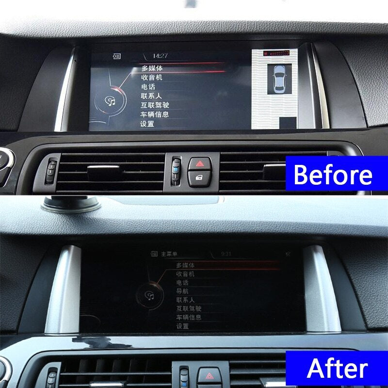 Passend für BMW 5 F10 F18 2014-17 Display Blenden Abdeckungen Rahmen