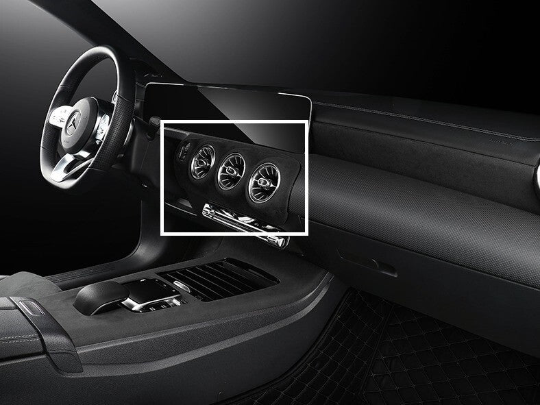 Passend für Wildleder Blende Passend Für Mercedes A Klasse W177 CLA 118 Lüftung Dekor Rahmen