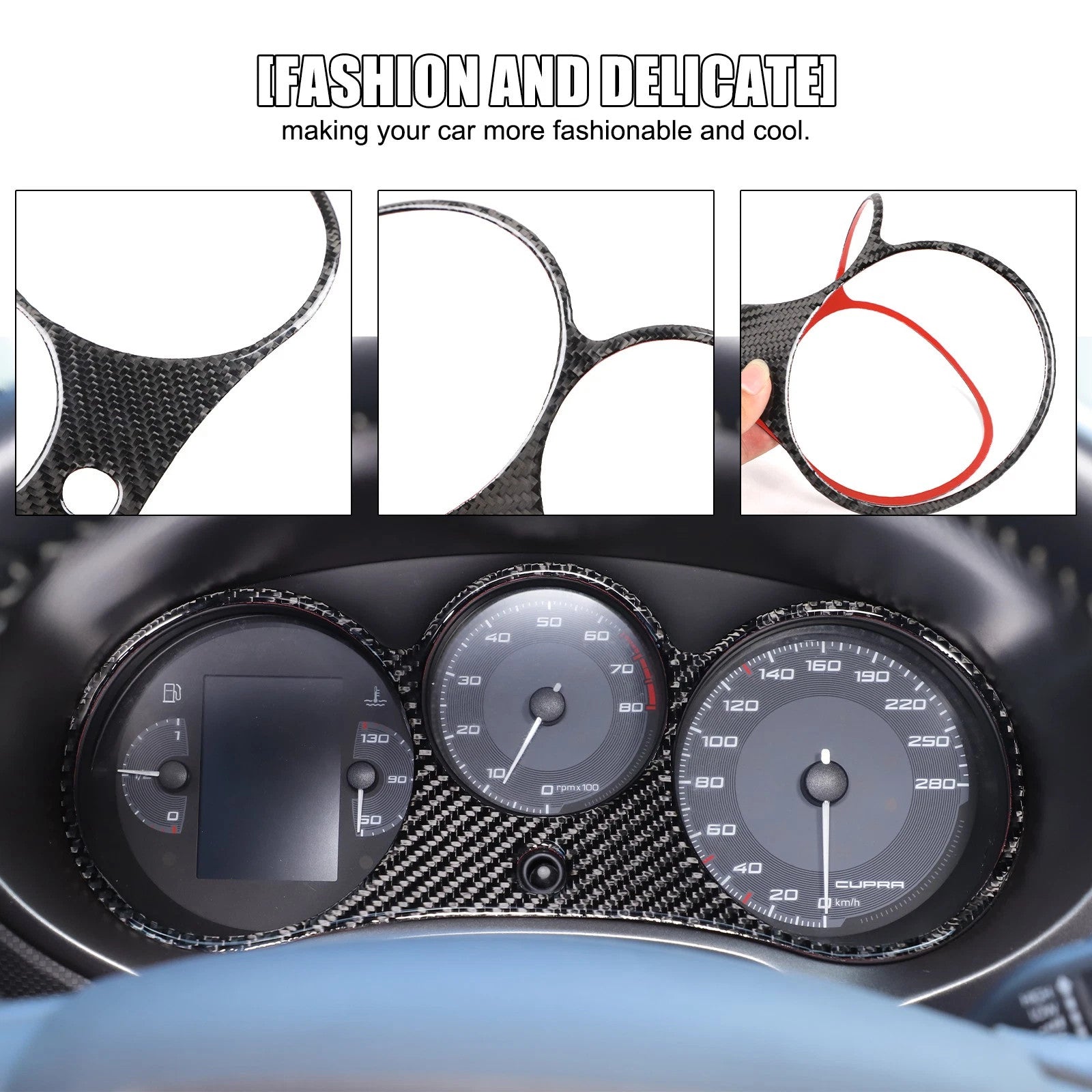 Passend für Seat Leon 2008-2012 Armaturenbrett Blende