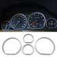 Passend für BMW E46 M3 3 Series Tacho Rahmen Blenden Zierrahmen in Silber