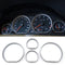 Passend für BMW E46 M3 3 Series Tacho Rahmen Blenden Zierrahmen in Silber