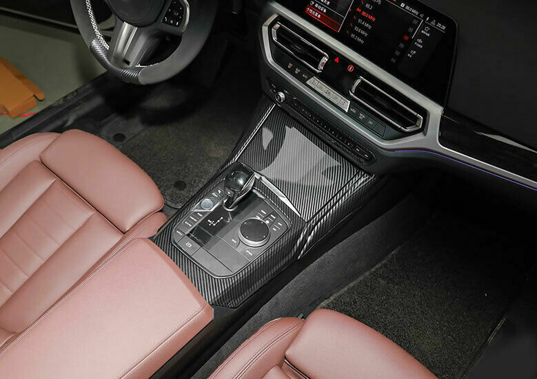 Passend für BMW 3 G20 Mittelkonsole Abdeckung Blenden Rahmen Tuning Carbon