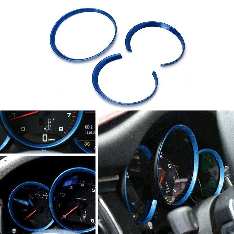 Passend für Porsche Macan Tacho Ringe Blenden Abdeckung Rahmen