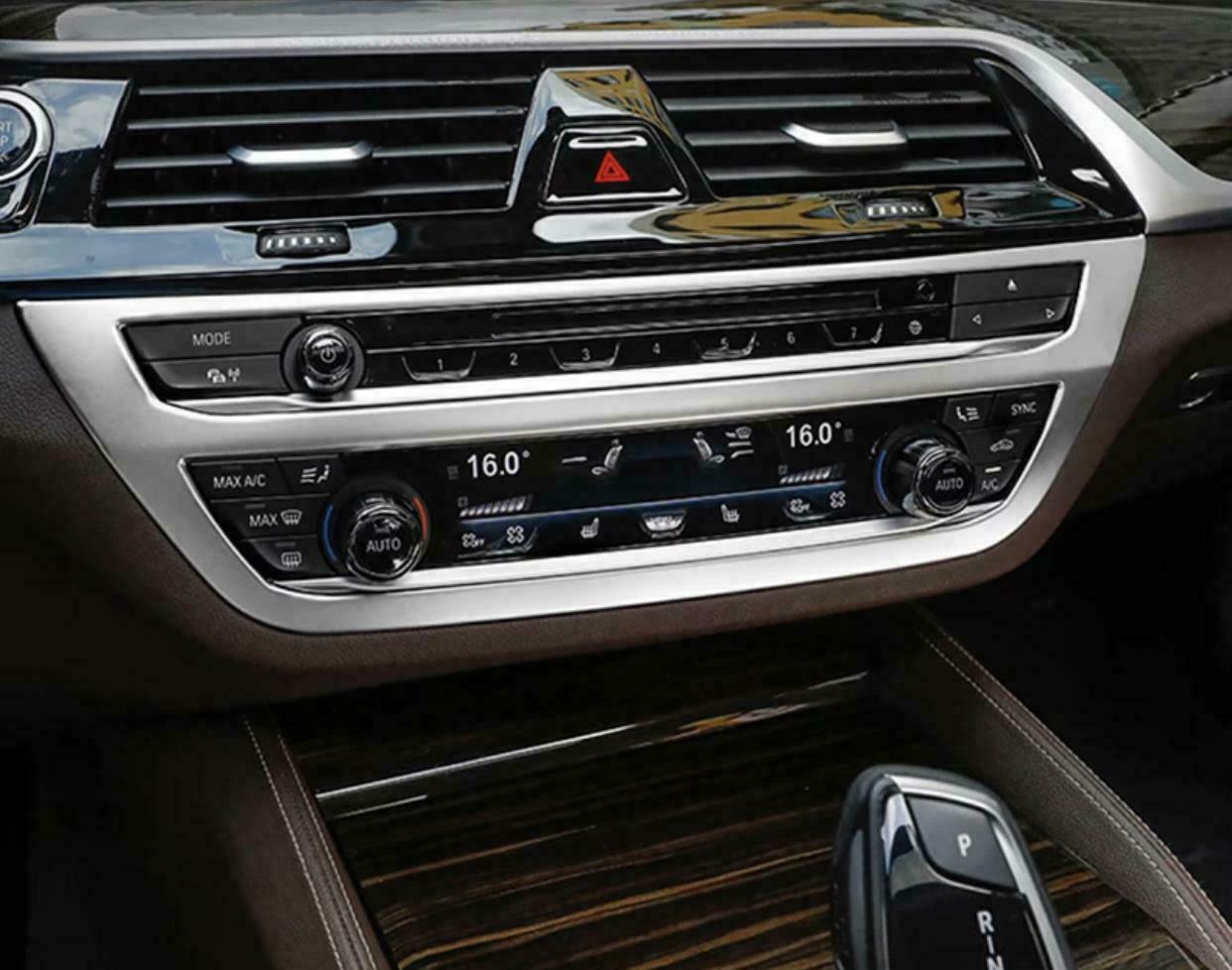 Passend für Radio Klima Rahmen Blende Abdeckung Chrome Matt Optik Passend Für BMW X3 G01