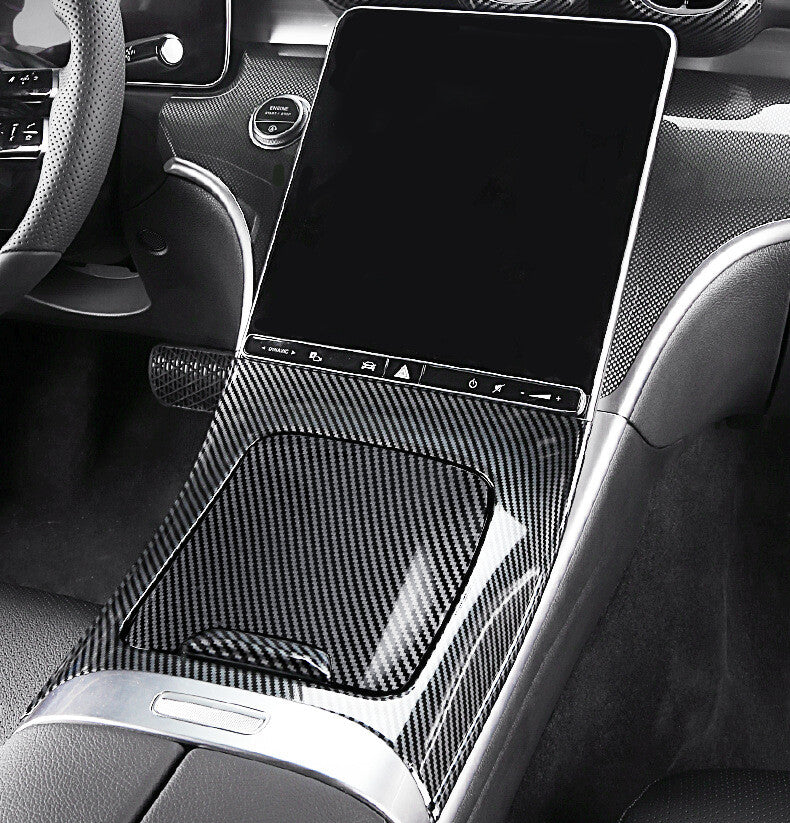 Passend für Mercedes W206 C Klasse Blende Carbon Mittelkonsole Aufwertung Schutz