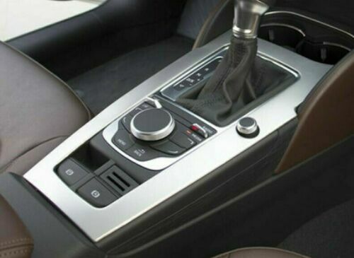 Passend für Audi A3 Mittelkonsolen Schaltung Rahmen Blende aus Edelstahl